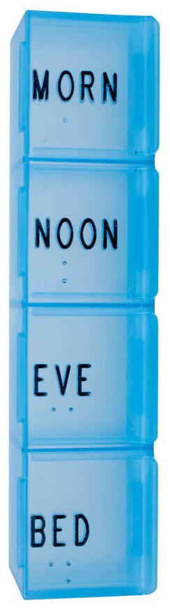 

7X Apex Dayplanner Pill Organizer 70016 Daily Pill Container 7 Piece Lot Blue