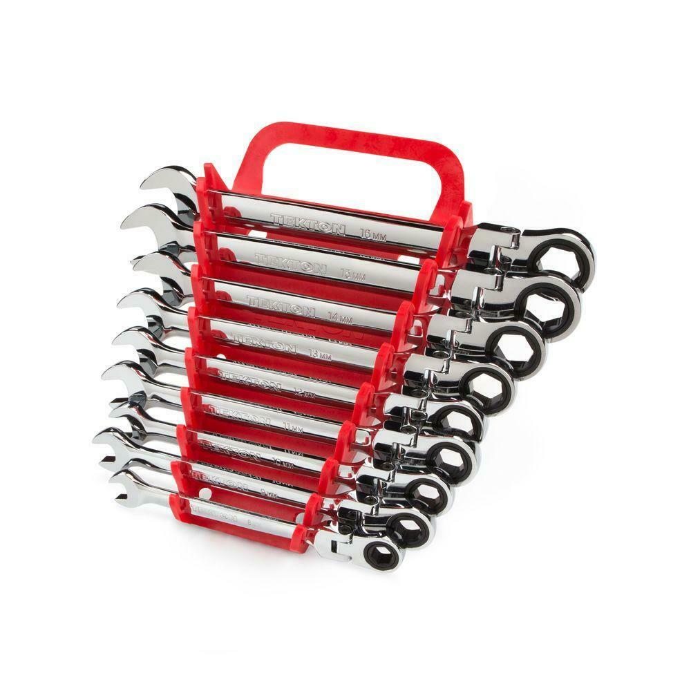 

8-16 Mm Flex-Head Ratcheting Combination Wrench Set (9-Piece)