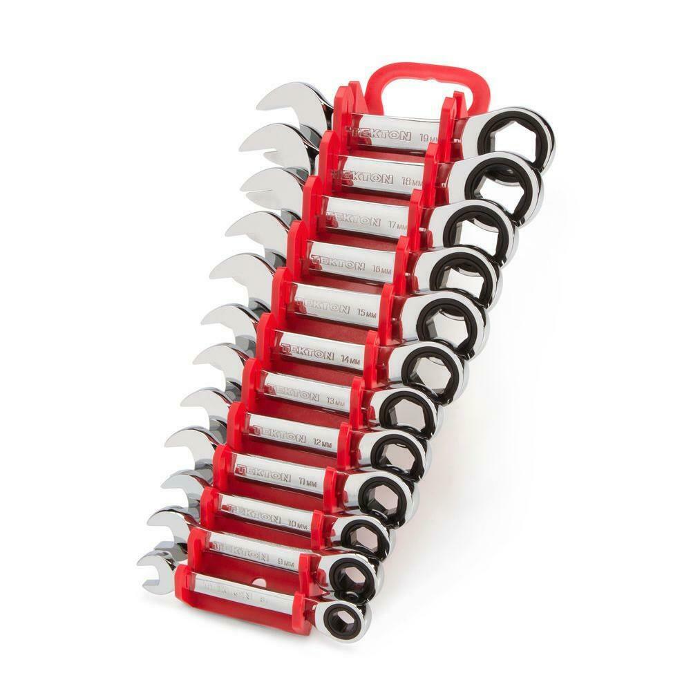 

8-19 Mm Stubby Ratcheting Combination Wrench Set (12-Piece)