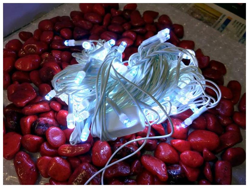 

GLOWTRONIX 8 M 44 LED String Light Waterproof Copper Wire Fairy Night Light Decorative Lights for Wedding Party Holiday White