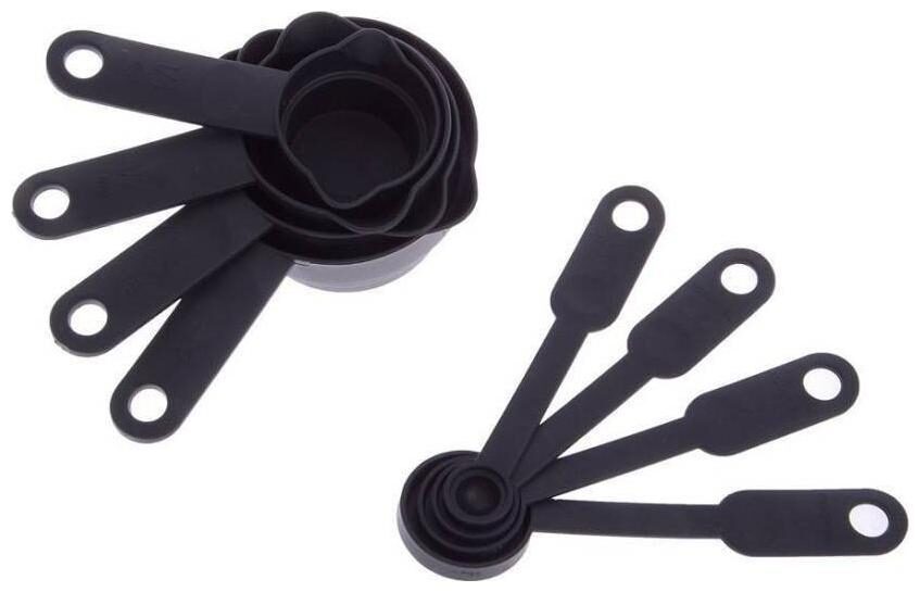 

8Pcs Plastic Measuring Cup And Spoon Set Assorted colour