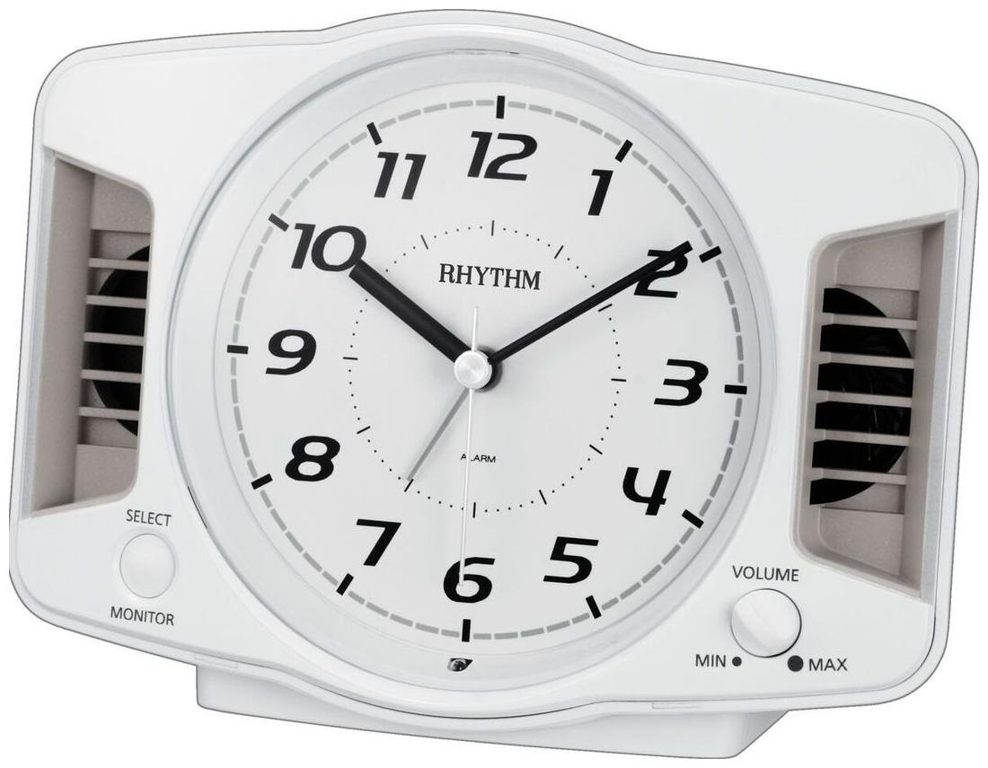 

Rhythm Plastic Analog Table clock ( Set of 1 )