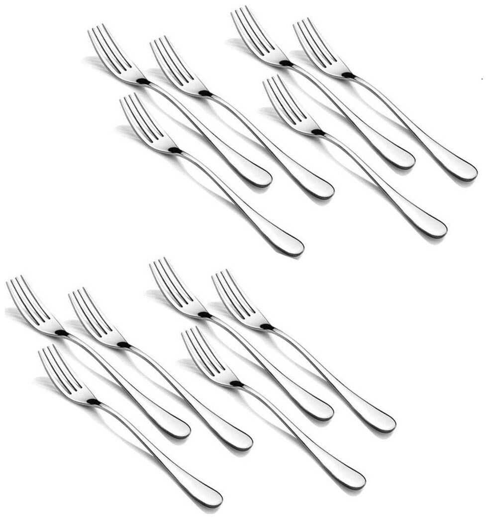 

A H Enterprises Stainless Steel Rustproof Food Grade Dessert fork - Set of 12 pcs