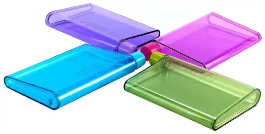 

FUNKY DEAL Plastic Assorted Water Bottle ( 420 ml Set of 4 )