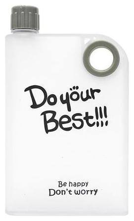 A5 Memo Portable Notebook Water Memo Bottle 420ml Flat And Ultra Slim For Travel And Office UseWater Bottle (420ml, Assorted Color )