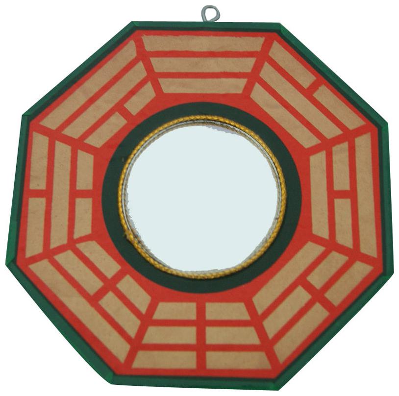 

Aaradhi Divya Mantra Convex Bagua Mirror Wall Hanging