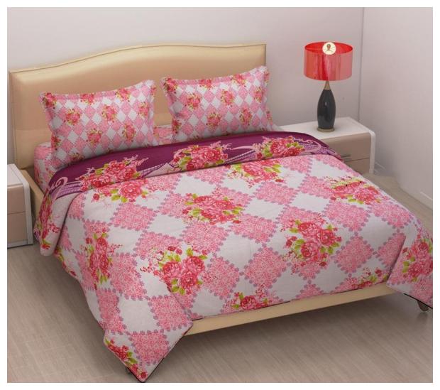 

Aashiyana Sajona Cotton Floral Double Size Bedsheet 130 TC ( 1 Bedsheet With 2 Pillow Covers Multi )