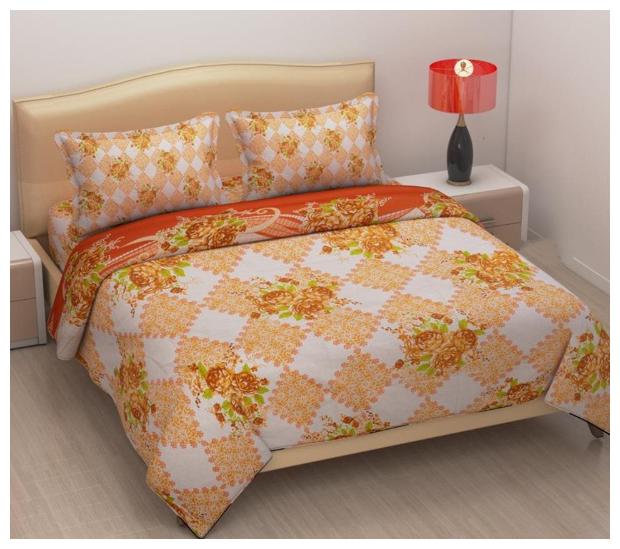 

Aashiyana Sajona Cotton Floral Double Size Bedsheet 130 TC ( 1 Bedsheet With 2 Pillow Covers Multi )