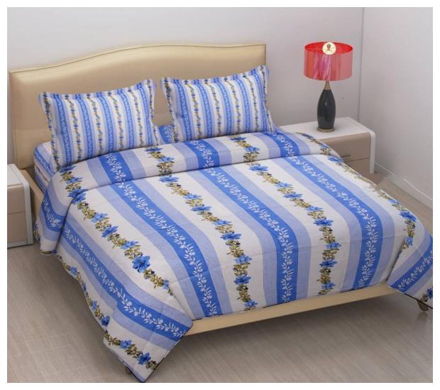 

Aashiyana Sajona Cotton Floral Double Size Bedsheet 130 TC ( 1 Bedsheet With 2 Pillow Covers Multi )