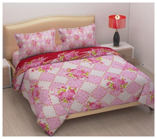

Aashiyana Sajona Cotton Floral Double Size Bedsheet 130 TC ( 1 Bedsheet With 2 Pillow Covers Multi )