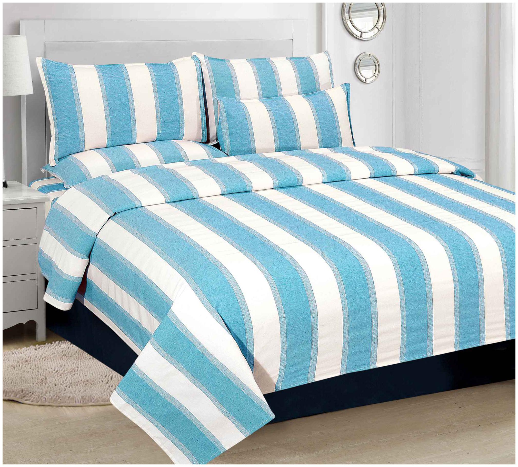 

Aazeem Cotton Abstract Double Size Bedsheet 110 TC ( 1 Bedsheet With 2 Pillow Covers Multi )