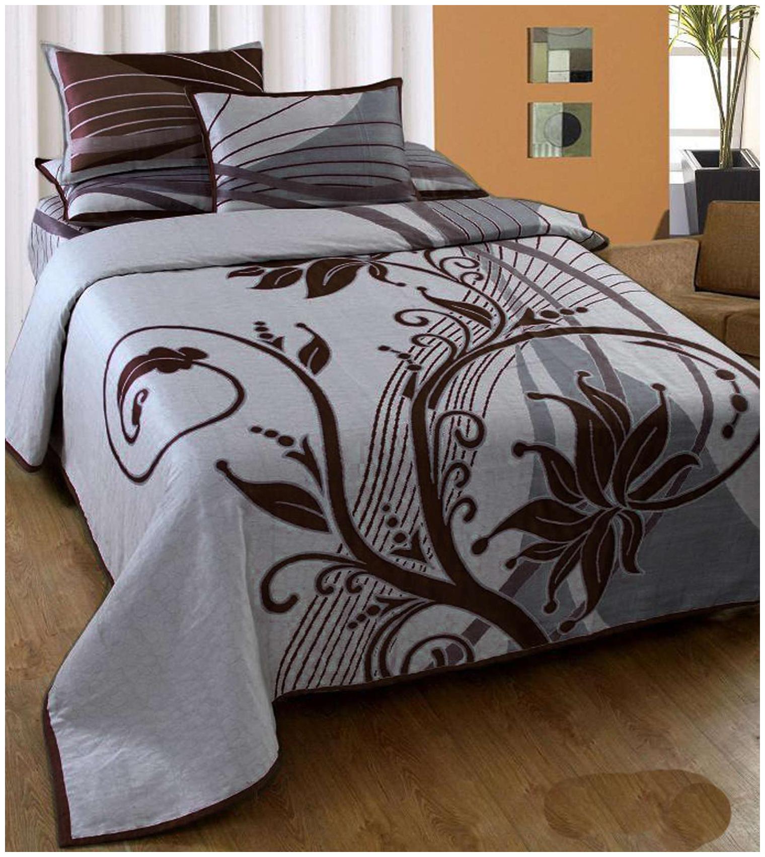 

Aazeem Cotton Abstract Double Size Bedsheet 110 TC ( 1 Bedsheet With 2 Pillow Covers Multi )