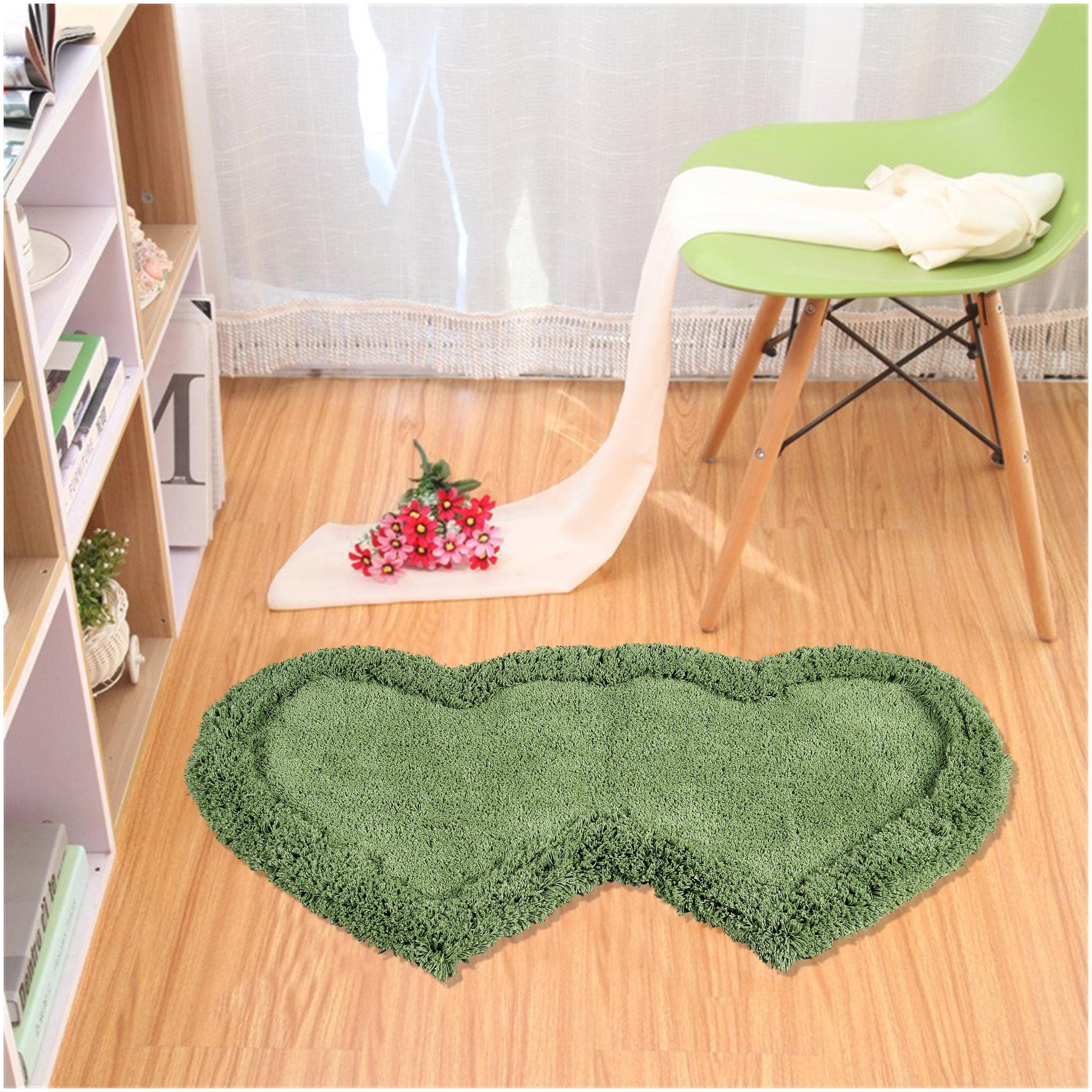 

AAZEEM Cotton Heartshape Bedside Runner