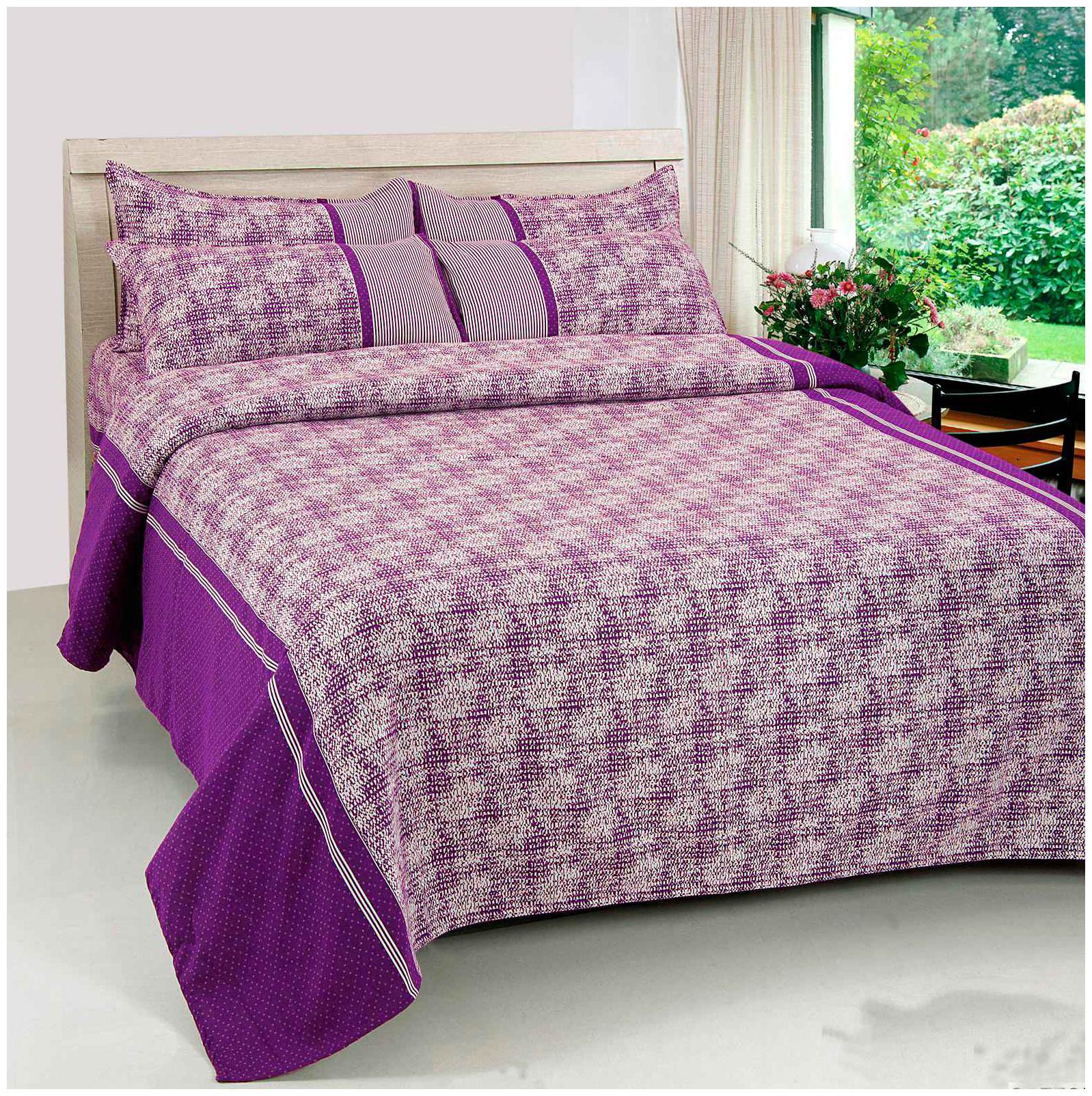

Aazeem Cotton Abstract Double Size Bedsheet 110 TC ( 1 Bedsheet With 2 Pillow Covers Multi )