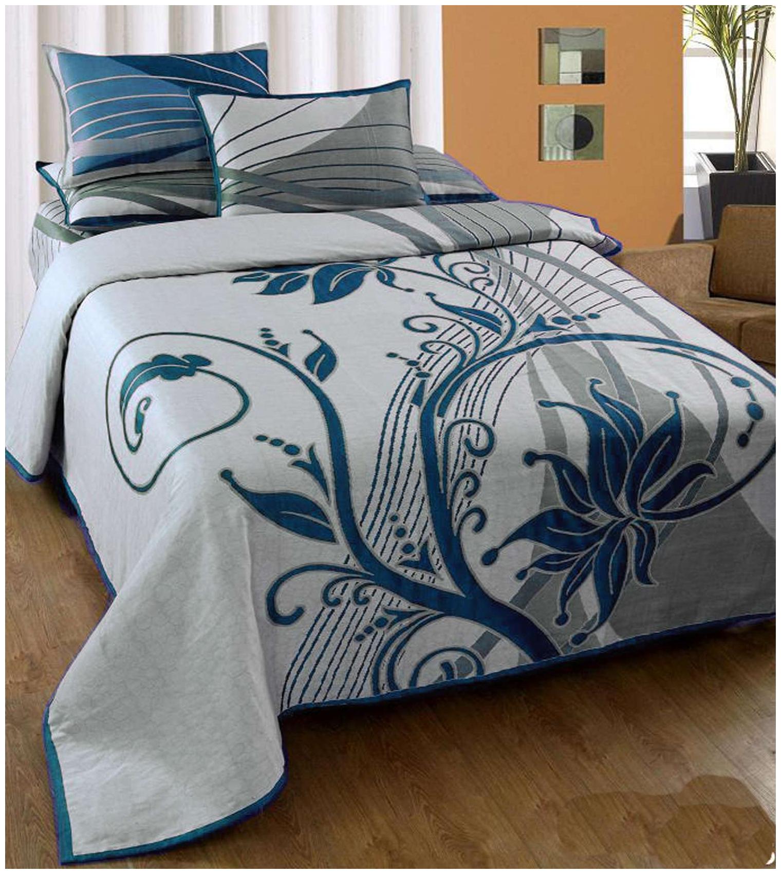 

Aazeem Cotton Abstract Double Size Bedsheet 110 TC ( 1 Bedsheet With 2 Pillow Covers Multi )