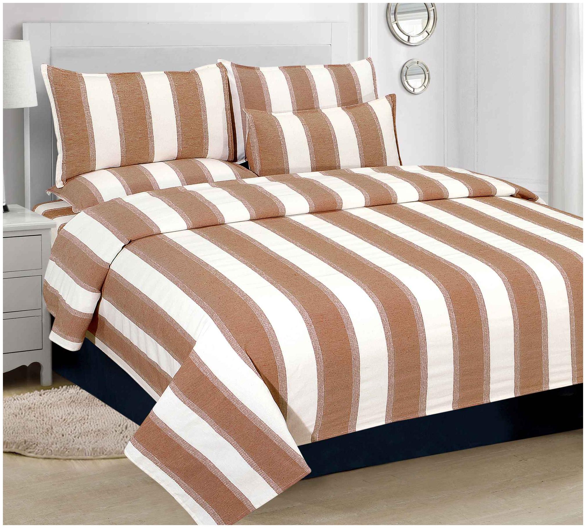 

Aazeem Cotton Abstract Double Size Bedsheet 110 TC ( 1 Bedsheet With 2 Pillow Covers Multi )