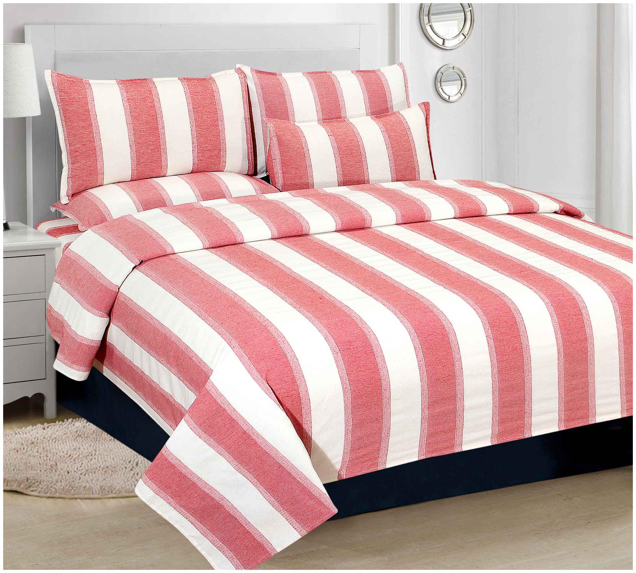 

Aazeem Cotton Abstract Double Size Bedsheet 110 TC ( 1 Bedsheet With 2 Pillow Covers Multi )