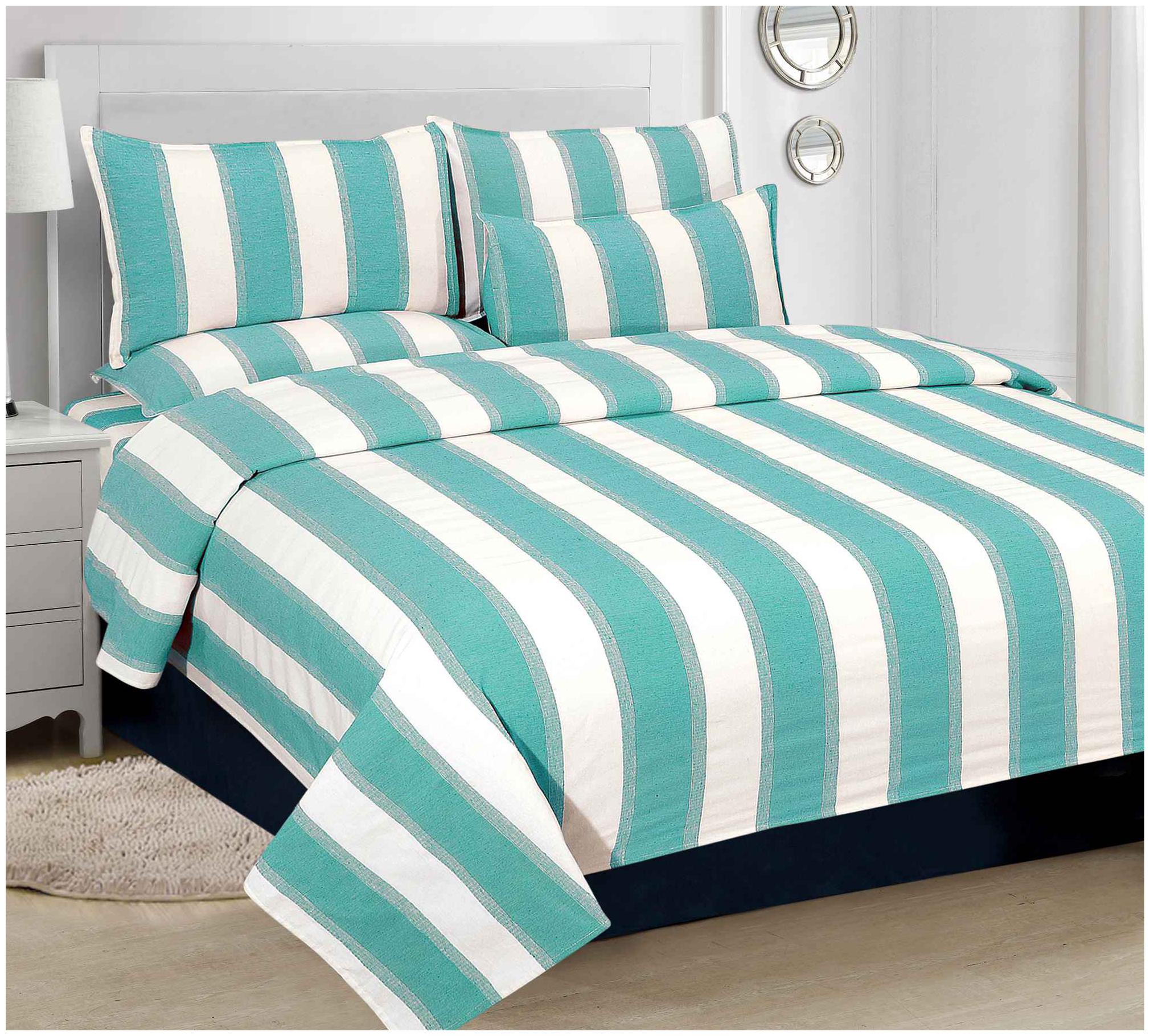 

Aazeem Cotton Abstract Double Size Bedsheet 110 TC ( 1 Bedsheet With 2 Pillow Covers Multi )