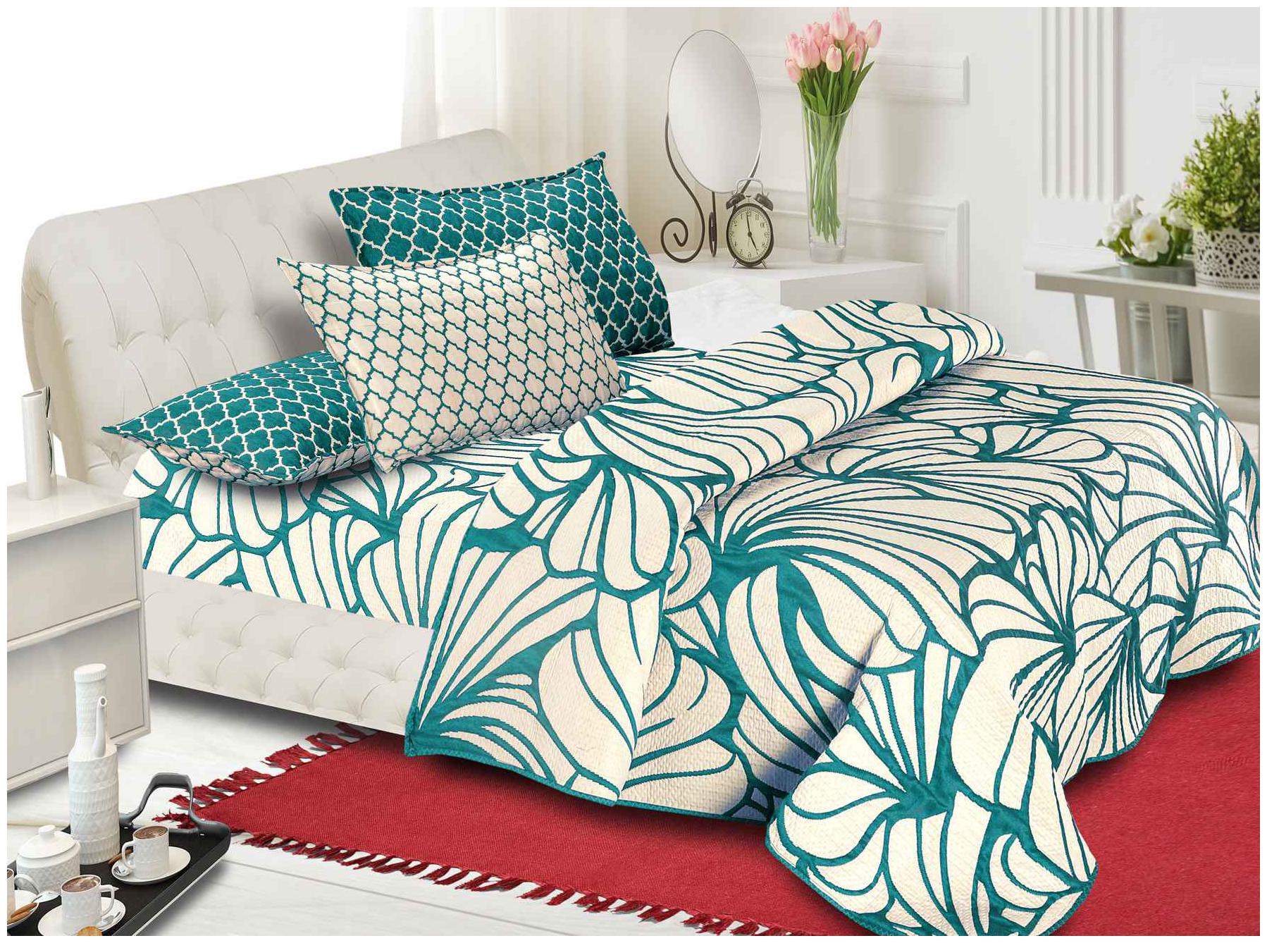 

Aazeem Cotton Abstract Double Size Bedsheet 110 TC ( 1 Bedsheet With 2 Pillow Covers Multi )