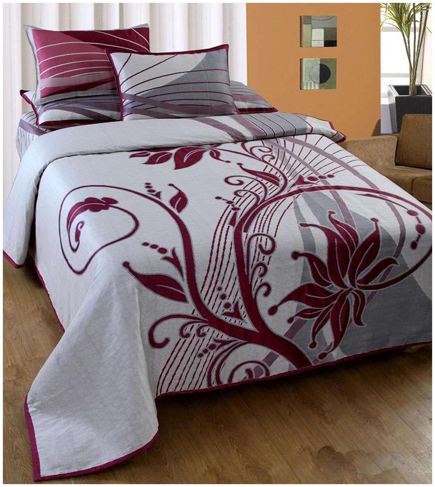 

Aazeem Cotton Abstract Double Size Bedsheet 110 TC ( 1 Bedsheet With 2 Pillow Covers Multi )