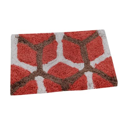 

AAZEEM Orange And White Door Mat