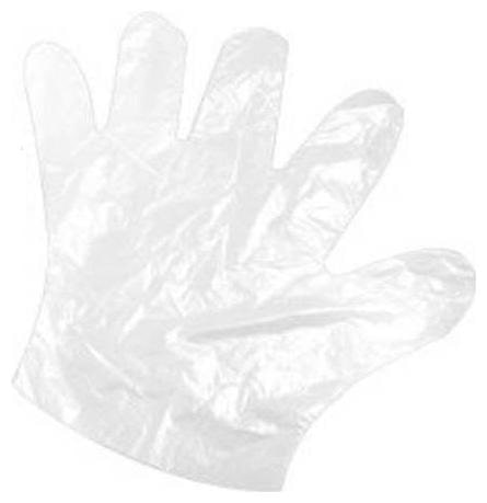 

Ab ware 100 pcs Disposable Transparent Clear Plastic Gloves