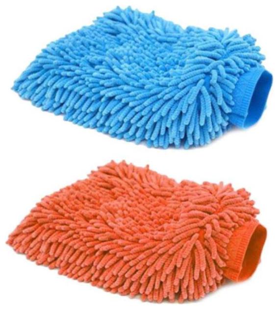

Ab ware Set of 2 Microfiber Wash Mitt Gloves Dust Cleaning Gloves Vehicle Washing Multipurpose House Car Glass LCD Cleaning