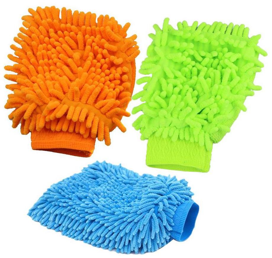 

Ab ware Single Sided Microfiber Gloves for Cleaning and Dusting - Assorted Color - Set of 3