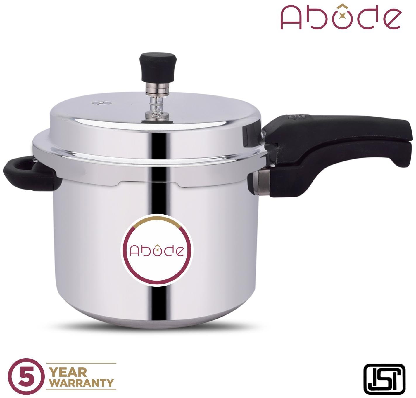 

Abode Aluminium Pressure Cooker 5 L Silver