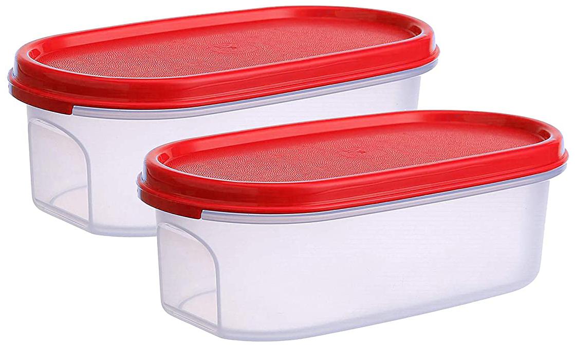 

Abode 1000 ml Red Plastic Container Set - Set of 2