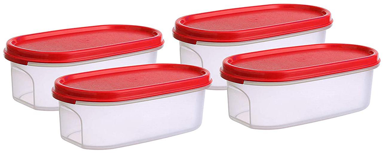 

Abode 2000 ml Red Plastic Container Set - Set of 4