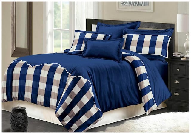 AC Comforter Set (4 Piece Combo Set of Double Comforter and Queen Size Bedsheets with 2 Pillow Covers)