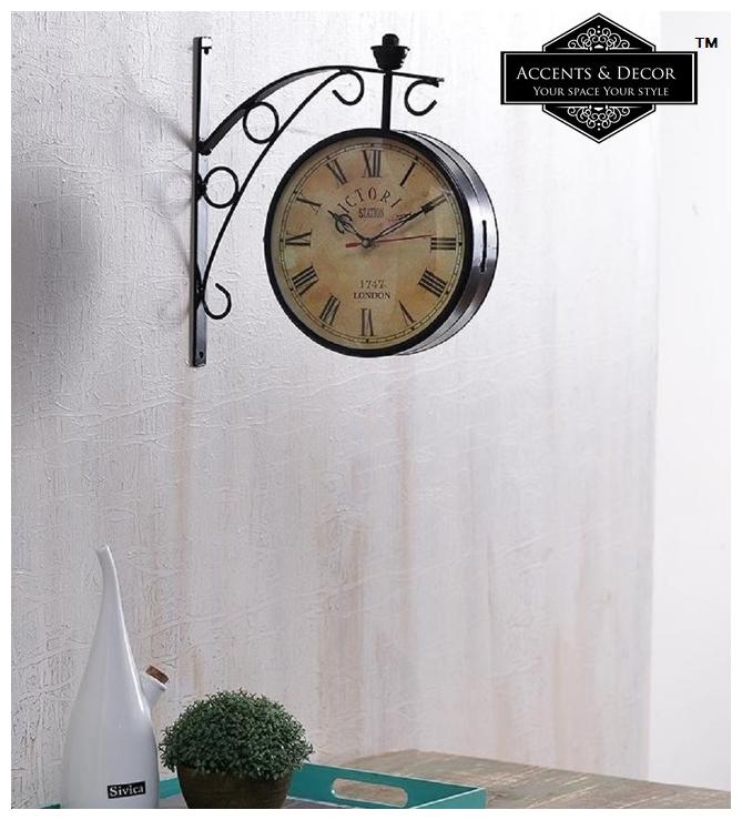 

Accents Decor Metal Analog Wall clock ( Set of 1 )
