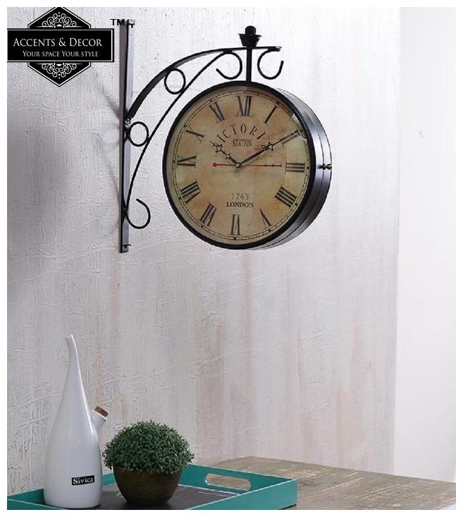 

Accents Decor Metal Analog Wall clock ( Set of 1 )