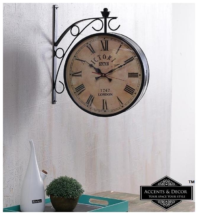 

Accents Decor Metal Analog Wall clock ( Set of 1 )
