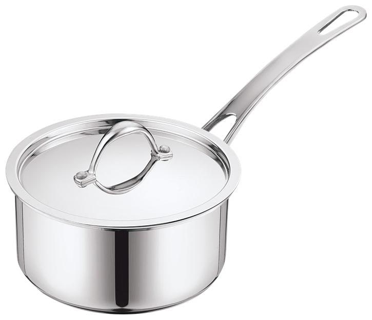

Aceware Stainless Steel Nexgen Triply Sauce Pan -18 cm 2 3 Litre Induction Gas stove Compatible Dishwasher Safe Even Heating Saves Fuel Spill Proof BPA Free Easy Cleaning Impact bonded Tri-ply Milk