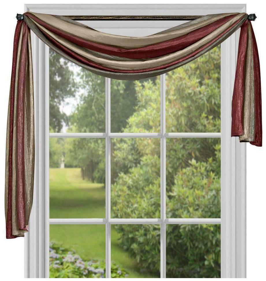 

Achim Ombre Window Curtain Scarf - 50 x 144 Burgundy 50 x 144