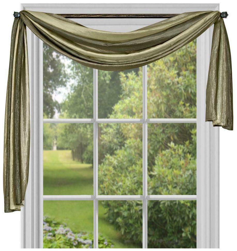 

Achim Ombre Window Curtain Scarf Green
