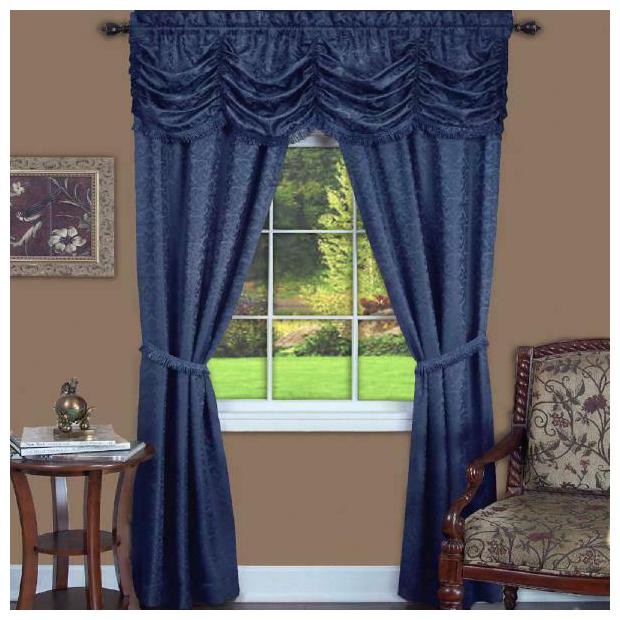 

Achim Panache 5 Piece Curtain Set Navy