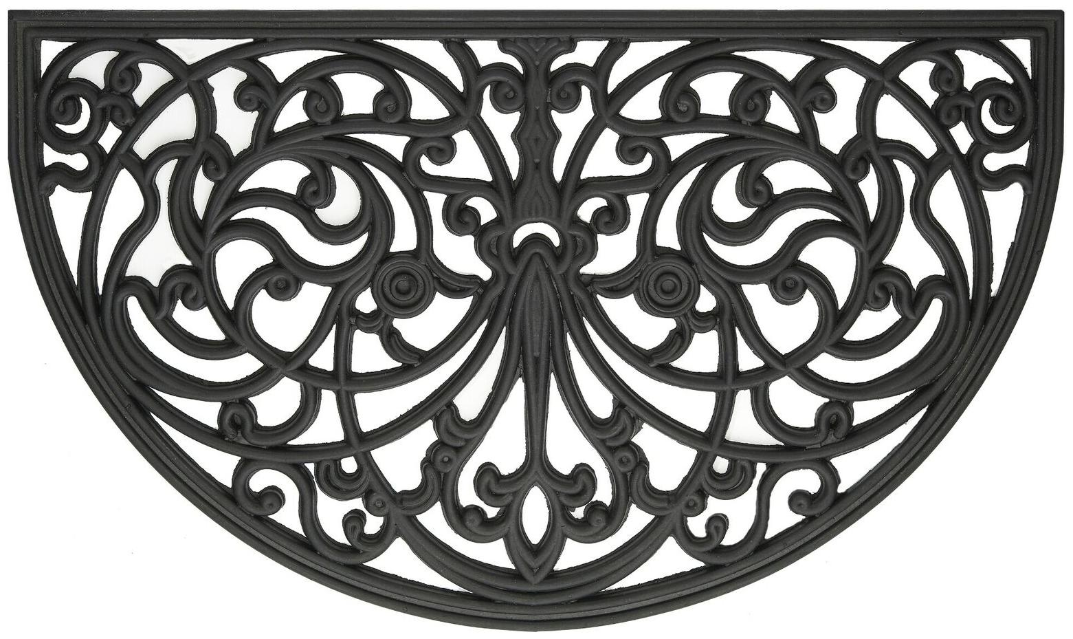

Achim Wrought Iron Rubber Door Mat (18 x 30 ) Black 18 x 30