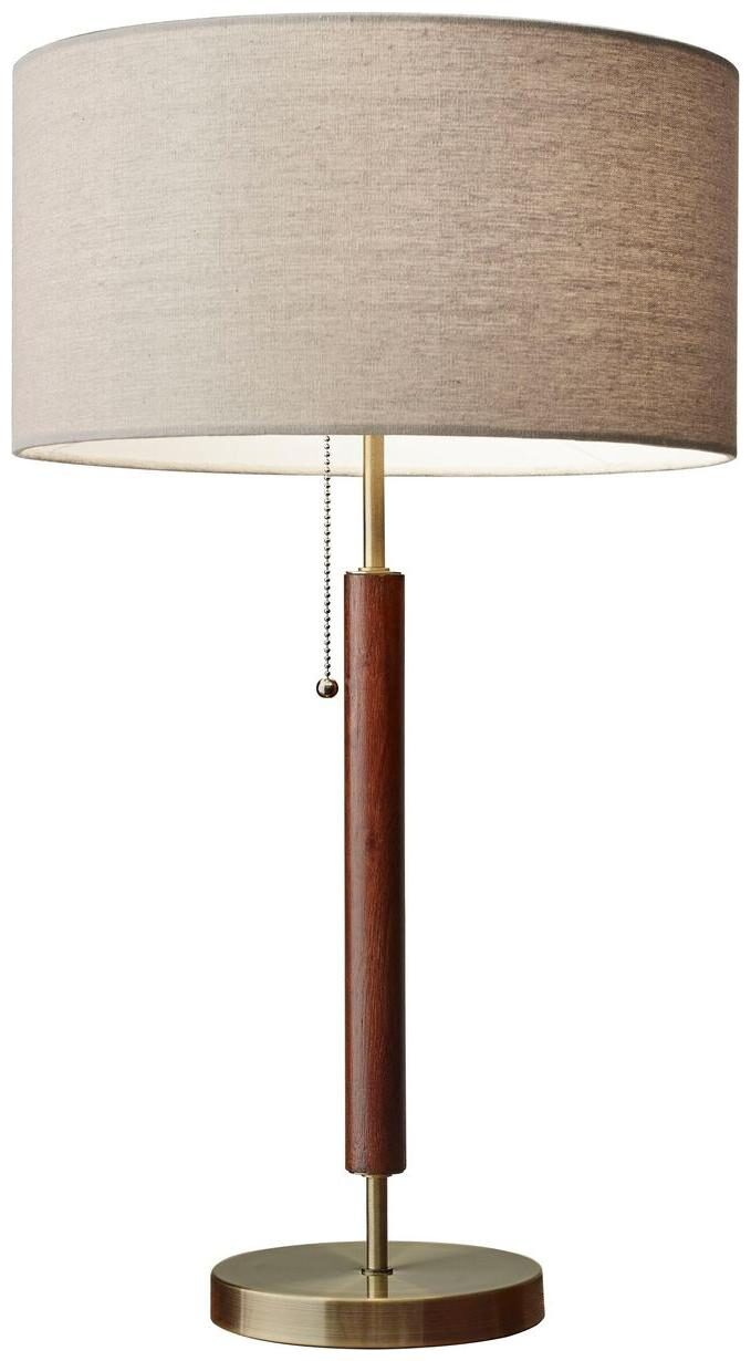 

Adesso Hamilton Antique Brass and Walnut Table Lamp Antique Brass