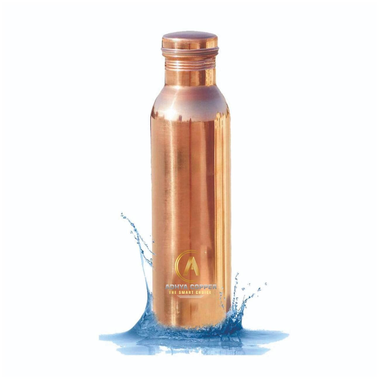 

ADHYA COPPER Copper Brown Water Bottle ( 1000 ml Set of 1 )
