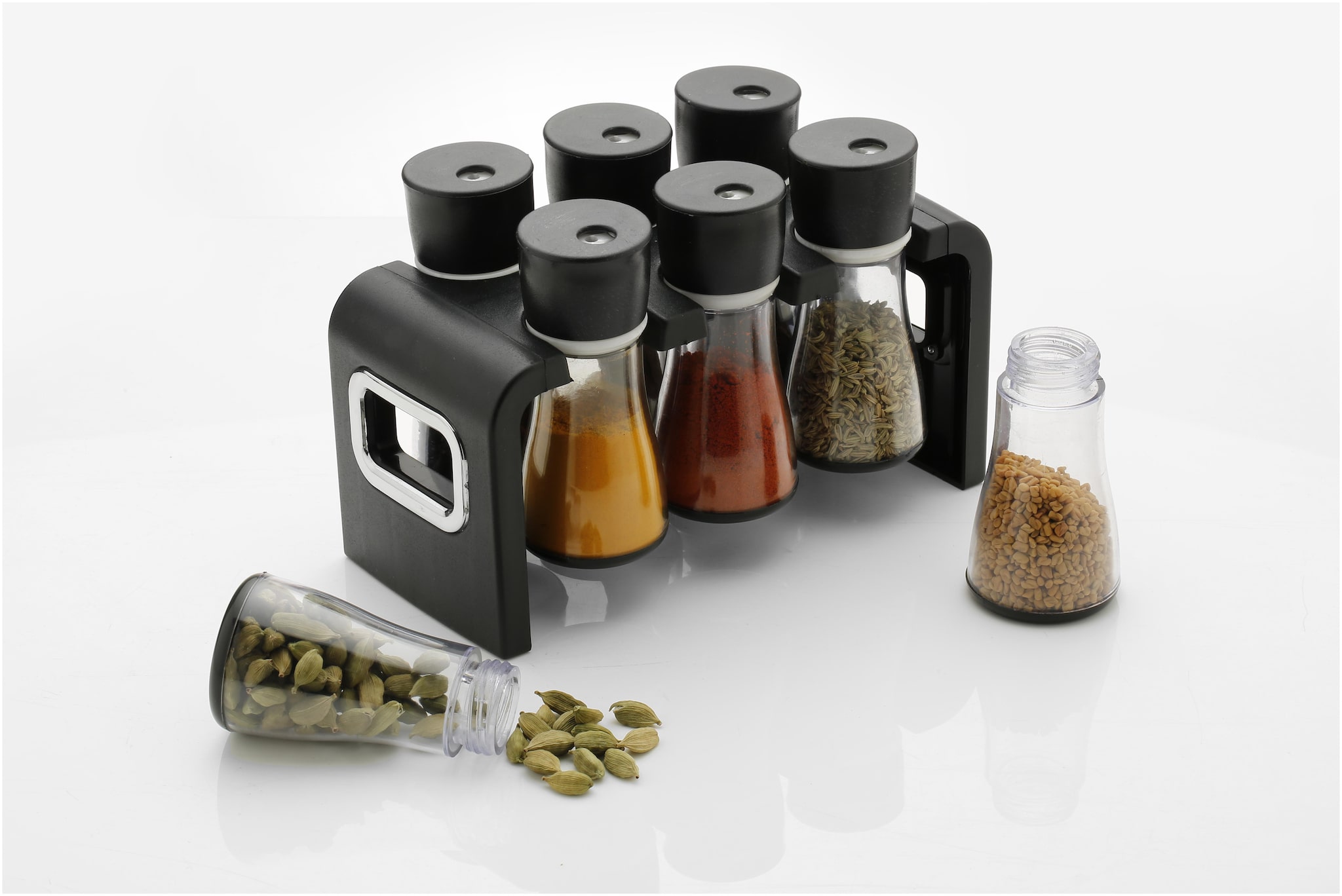 

Aerial Kitchenware Spice Racks 6 In 1 for Kitchen Spice Set