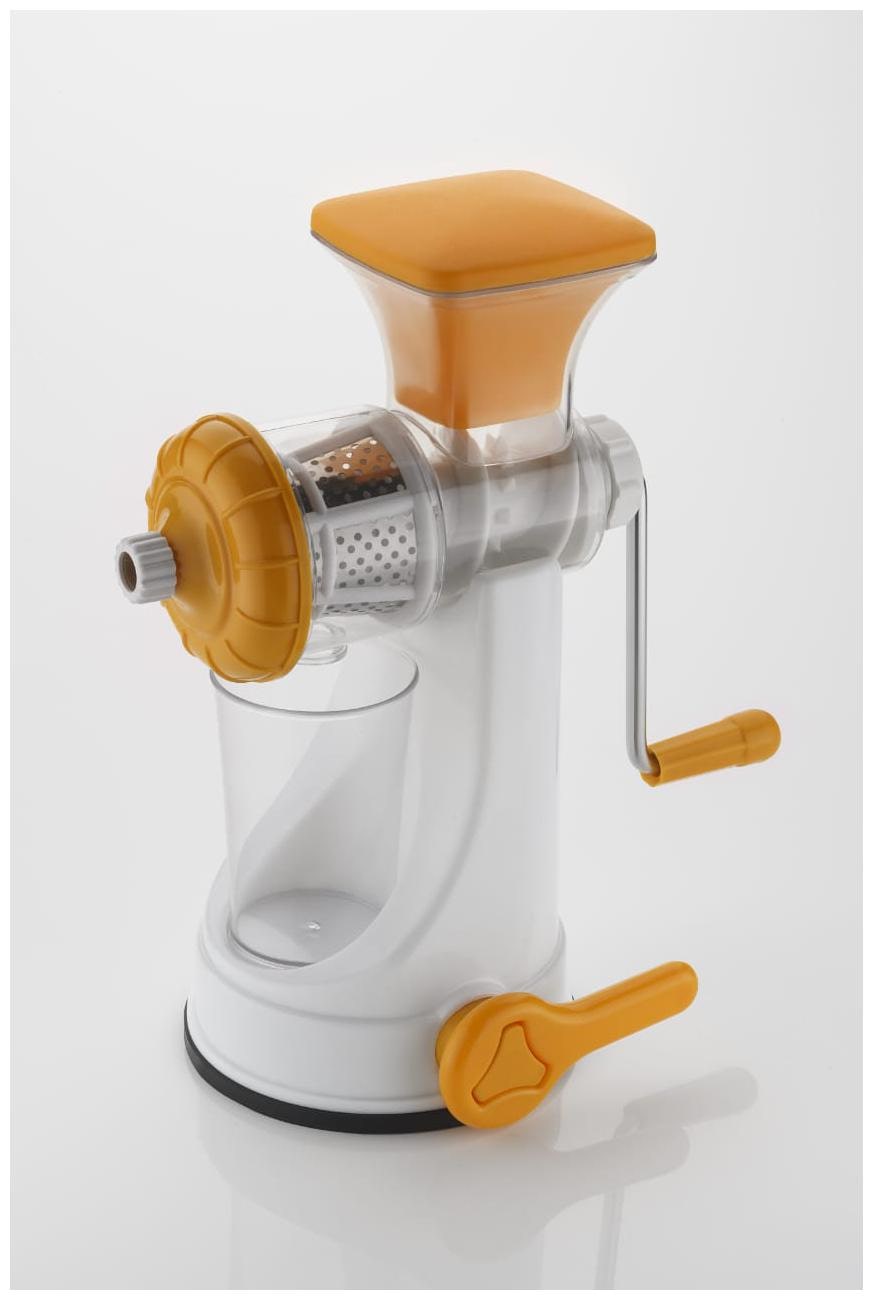

Aerial Kitchenware Plastic Hand Juicer Fruits And Vegetable Deluxe (Orange)