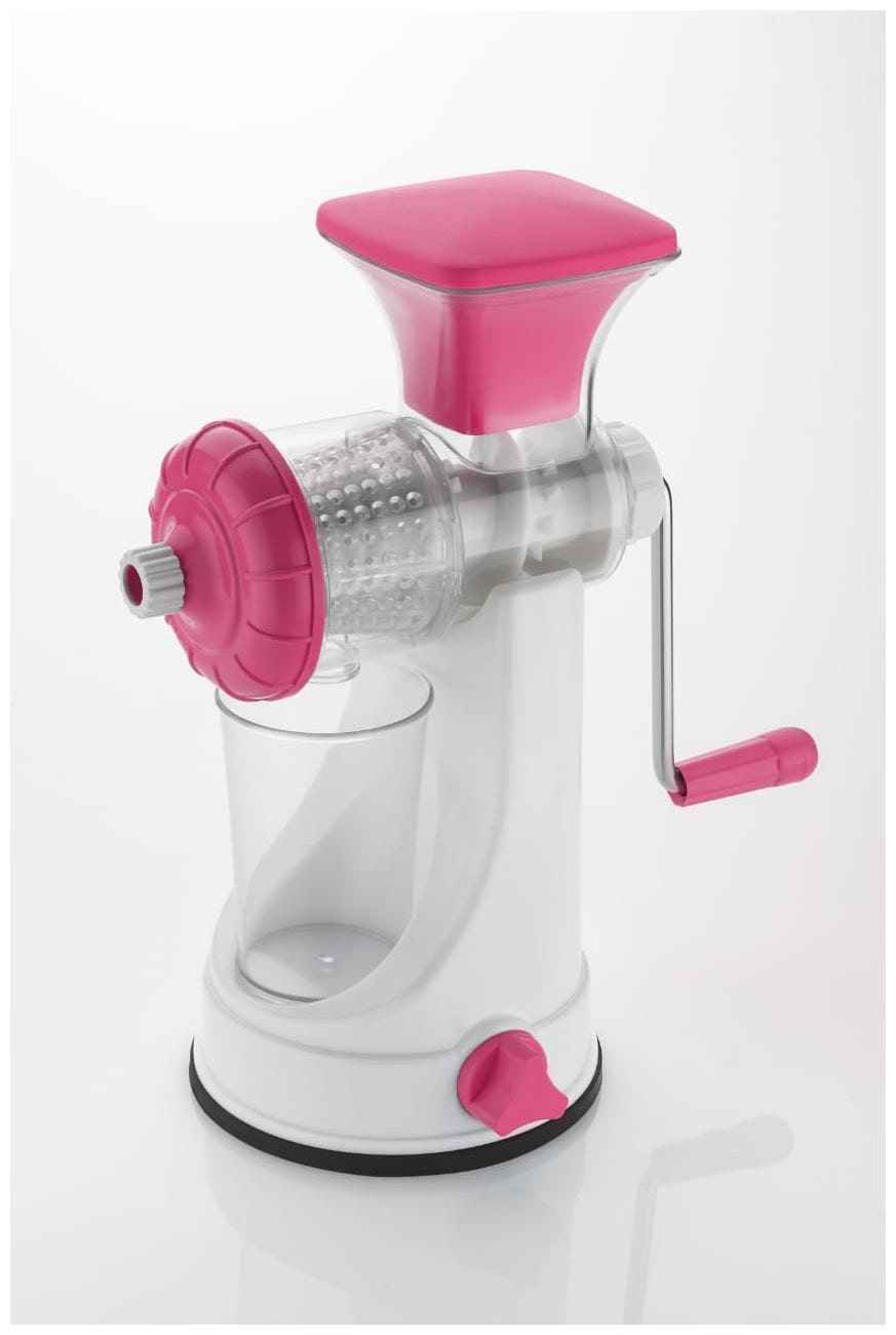 

Aerial Kitchenware Plastic Hand Juicer Fruits And Vegetable Deluxe (Pink)