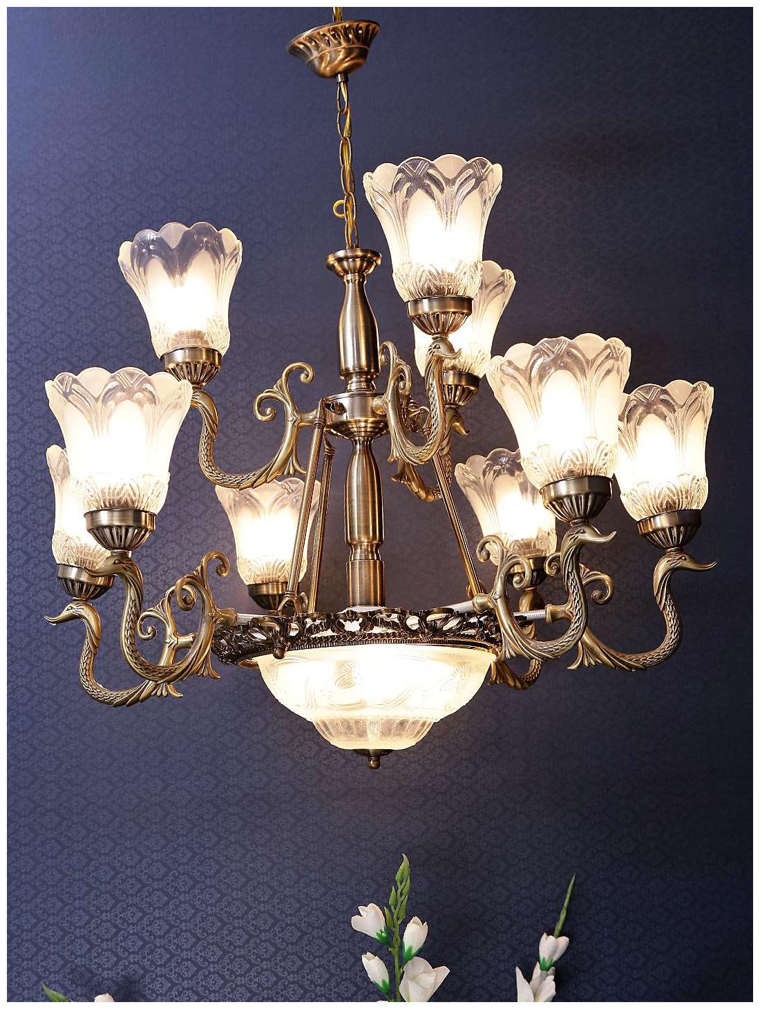 Aesthetic Home Solutions Antique Chandelier For 12 Lamps