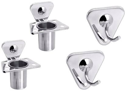 Aiken Robe Hook And Tumbler Holder Set of 4 Piece