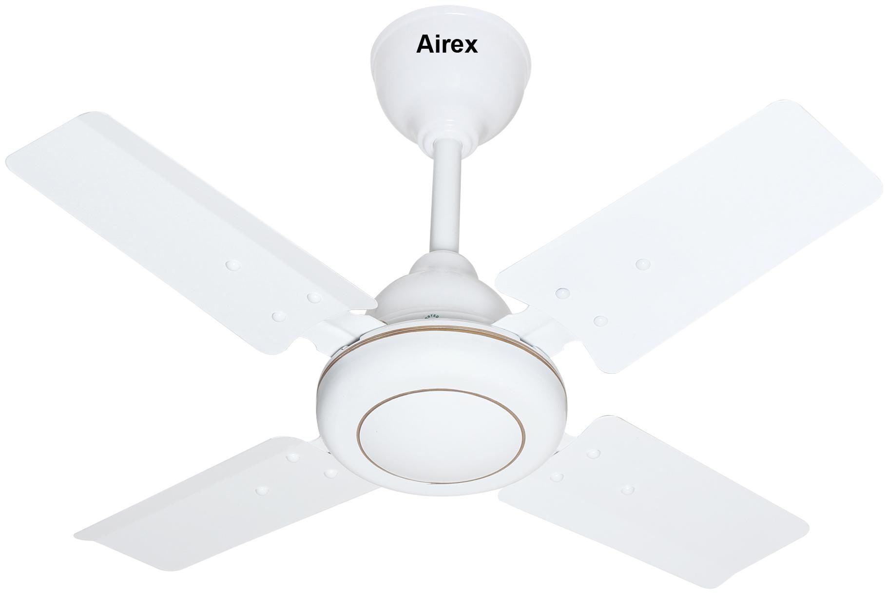 

Airex Popular 600 mm 4 Blade Ceiling Fan (White)