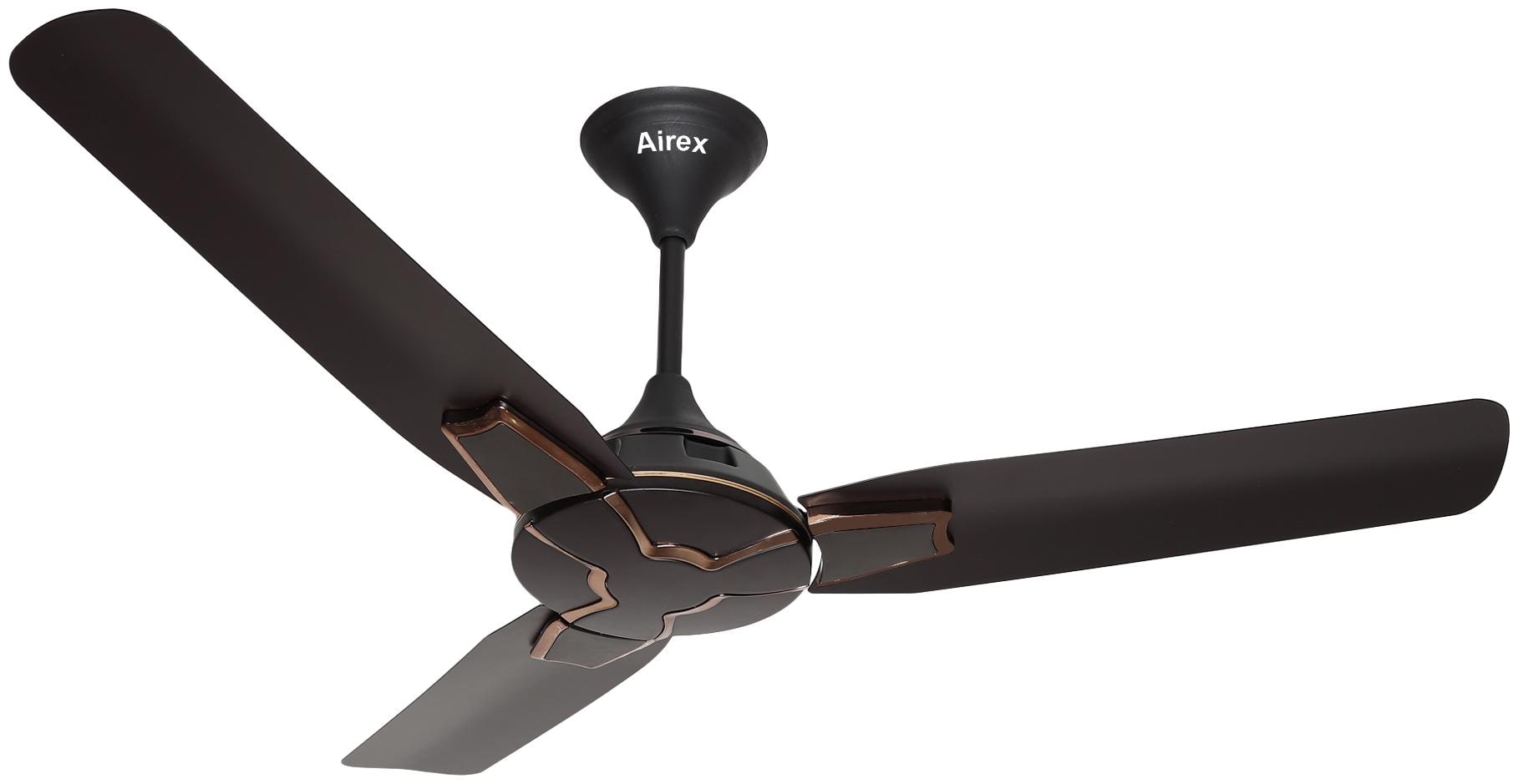 

Airex Prime New 1200 mm 3 Blade Ceiling Fan (Choco Brown)