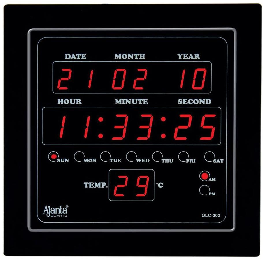 

Ajanta Plastic Digital Wall clock ( Set of 1 )